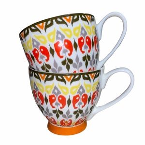 Ikat print coffee mugs Portobello by Inspire